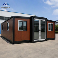 Maison modulaire extensible à structure en acier robuste avec système utilitaire intégré pour une vie moderne en maison-conteneur