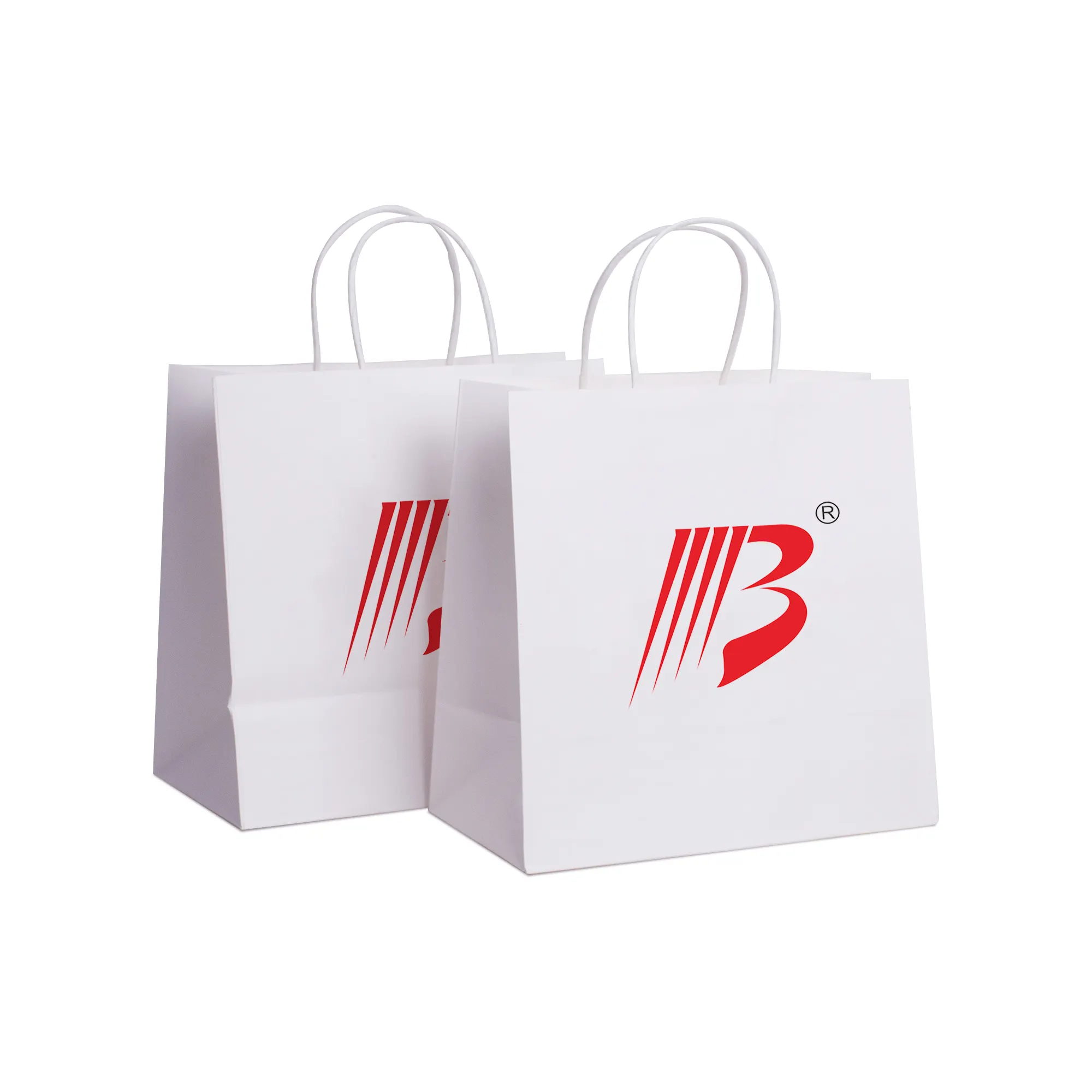 Paper bag wind portable kraft paper clothing store with printable LOGO premium gift bag