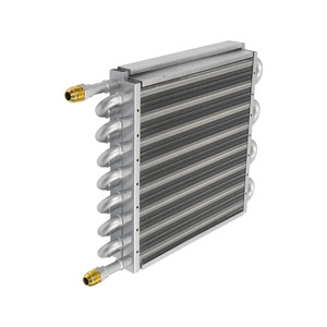 Condenseur de climatisation automobile 35,7 cm x 25,5 cm en alliage d'aluminium double couche pour mise à niveau et rénovation - Product Image 2