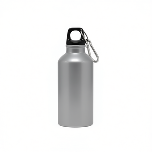 Bouteille d'eau en aluminium 400 ml avec bouchon à vis et mousqueton pour usage extérieur - Product Image 2