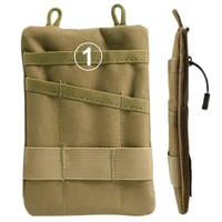 Sac de rangement multifonctionnel OEM LOG, trousse à outils portable d'extérieur, étui pour couteau tactique, sac banane, portefeuille pliable pour cartes de crédit