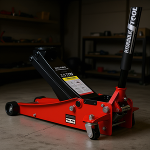 Cric hydraulique à profil bas en acier de 2,5 tonnes, à double pistons, avec pompe à levage rapide, pour voiture, avec plage de levage de 3,5 à 19,5 pouces - Product Image 2