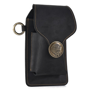 Riñonera de Cuero Genuino para Hombre, Gran Capacidad, Deportiva, para Exteriores, Color Marrón, Cuero Crazy Horse - Product Image 5