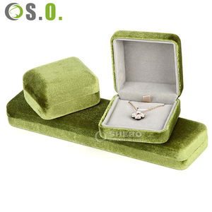 Caja de embalaje de collar cuadrado de terciopelo de lujo Caja de embalaje de pulsera Caja de embalaje de joyería - Product Image 5