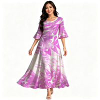 Nouvelle Robe Tie-Dye d'Été pour Femme à Manches Évasées - Coupe Ample, Taille Naturelle, Écologique et Élégante