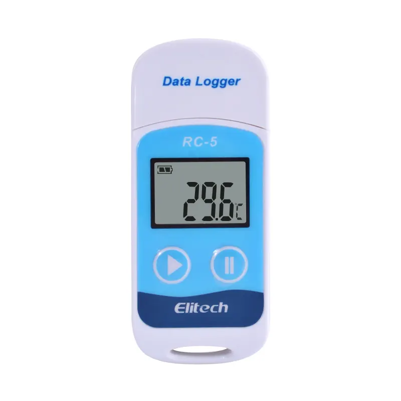 ミニデジタル温度レコーダーUSB倉庫低温温度計レコーダーRC-5データロガー温度湿度データロガー