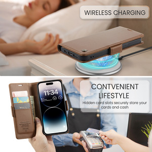 เคสโทรศัพท์หนัง PU ย้อนยุคกันตกสำหรับ <span class=keywords><strong>iPhone</strong></span> 15 <span class=keywords><strong>14</strong></span> 13เคสฝาพับหัวเข็มขัดแม่เหล็กสำหรับ <span class=keywords><strong>iPhone</strong></span> 15PLUS 15Pro 15PROMAX - Product Image 2