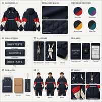 Veste à capuche technique imperméable personnalisée, style Gorpcore, streetwear, randonnée en plein air, avec logo personnalisé, vente en gros OEM