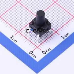 TSG001B09526A Tactile Switch Through hole Component (THT) Switch Round Button 2.6N Through Hole 6.15mm - Product Image 1