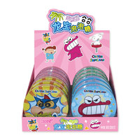 Vente en gros de chewing-gum bonbon coloré aux saveurs de fruits, mignon et sucré pour enfants