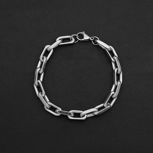 2026 New Simple Popular Design Geometric <b>Chain</b> Bracelet <b>Titanium</b> Steel Gold Silver Plated Men's Bracelets Trendy Jewelry - Product Image 4