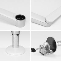 Support de bureau multifonctionnel en aluminium à double bras pour ordinateur portable et tablette, 32 pouces, angle d'inclinaison de 90 degrés, pince UPERGO 42 mm