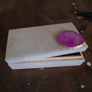 Elegant Resin Decorative <b>Storage</b> Box <b>Home</b> <b>Organization</b> Solution - Product Image 1