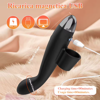 Vibrador de Clítoris con Control Remoto Tipo Dedo Dorado, 10 Modos de Vibración, Recargable por USB e Impermeable, para el Dormitorio