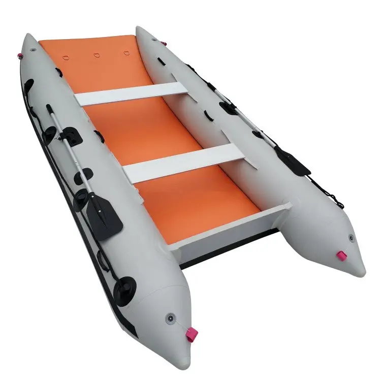 Venta caliente (CE) pontón barco Kayak Pedale pesca inflable catamarán vela