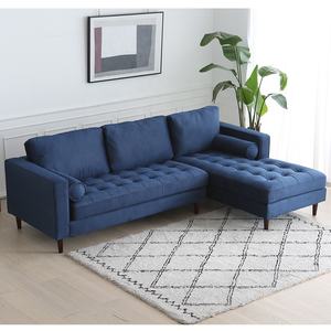 Productor personalizar sala de estar azul marino sofá seccional en forma de L sofá conjunto - Product Image 6