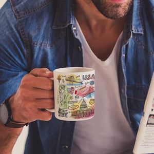 White Ceramic <b>Mug</b> Set 11Oz Blank Sublimation <b>Mugs</b> with Kraft Gift <b>Box</b> for Printing and Gifting - Product Image 5