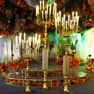 Bougeoirs <span class=keywords><strong>en</strong></span> <span class=keywords><strong>fer</strong></span> <span class=keywords><strong>forgé</strong></span> de grande taille, décoratifs, de haute qualité, du sol au plafond, pour la décoration de centres commerciaux, les accessoires de scène de mariage - Product Image 5