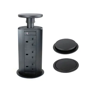 Kitchen Pop up tower power socket 3 UK main outlets