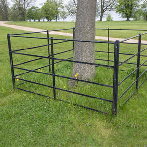 Prix d'usine <span class=keywords><strong>de</strong></span> haute qualité UK Estate Clôtures Quatre Rails British Metal Garden Clôture Panel Top Flat Parkland Clôtures à vendre Garden - Product Image 1