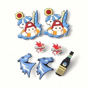 2023 Hot Summer Beach Pvc Soft Rubber Shoes Flower Buckle Hole Shoes Decoration <b>Clogs</b> Charm Accessories Shoe - Product Image 3