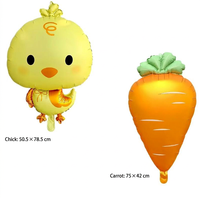 Ballon en Mylar en forme de canard de dessin animé, gonflable à l'hélium, pour décoration de fête d'anniversaire, événement pour enfants, vente en gros