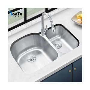 Fregadero de cocina de alta calidad, fregadero de cocina de acero inoxidable, tazón doble con gran descuento - Product Image 2