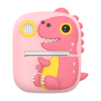 Cámara de Impresión Instantánea con Diseño de Dinosaurio para Niños, Batería de 800 mAh, Almacenamiento Expandible de 32 GB, Juguete de Impresión y Fotografía, Regalo de Cumpleaños