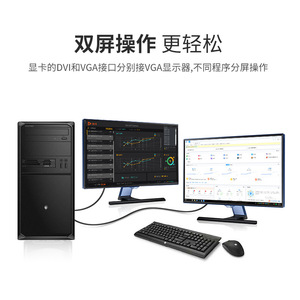 <b>Dvi</b> To Vga Adapter <b>Dvi</b> 24+5 Male To Vga Female Gold Plated For Computer Monitor Projector Connection - Product Image 4