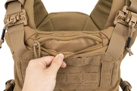 Gilet tactique à dégagement rapide porte-plaque durable en polyester 900D