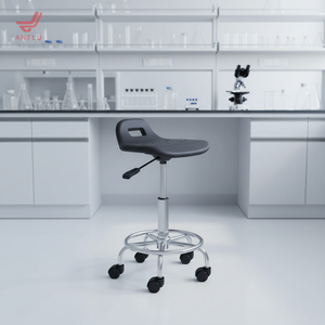 Tabouret de laboratoire antistatique ESD en PU souple, ignifuge et imperméable Antluplus – Chaise de laboratoire, chaise d'école, tabouret industriel, Sillas - Product Image 4