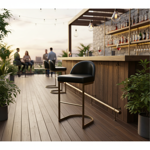 Elegant Wooden and Metal <b>Bar</b> <b>Stool</b> Stylish Design <b>Comfortable</b> Seating for <b>Bars</b>, Restaurants, and Outdoor Spaces - Product Image 3