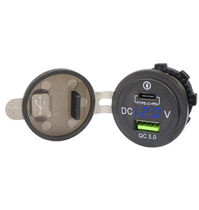 Bộ Sạc Xe Hơi Đa Năng A39 12V 24V QC3.0 + Bộ Sạc USB Type C PD Có Vôn Kế - Product Image 5