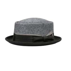 CL92206 Nouveauté Usine Chapeau Haut de Forme Unisexe en Feutre 100% Laine Bicolore avec Bord Gaufré Design Tendance Quatre Saisons - Product Image 2