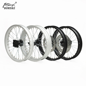 Ruedas de motocicleta, juegos de ruedas de aleación Supermoto, juego de llantas de <span class=keywords><strong>radios</strong></span> de motocicleta 6063 de aleación de aluminio de repuesto - Product Image 4