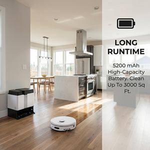 Aspiradora inalámbrica con una potencia de succión de 20000pa Pa para limpieza 3 en 1: barrido, fregado en húmedo y en seco, aspiradora robot de bajo ruido. - Product Image 3
