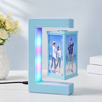 Marcos de Fotos Giratorios de Levitación Magnética de Plástico Ludaye con Pantalla Flotante Luminosa - Venta al por Mayor de Fábrica, Regalo Creativo
