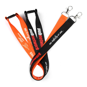 Tali Lanyard Poliester yang Dapat Disesuaikan dengan Pengait, Tali Personal dengan Logo - Product Image 3