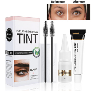 Lash Professional Eyebrow & Lash Dye Stain Hybrid Brow Kit Lash and Brow Tint Etiqueta privada <span class=keywords><strong>Tinte</strong></span> Negro 5-7 días <span class=keywords><strong>Tinte</strong></span> para pestañas - Product Image 2