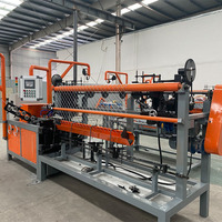 Maillon de chaîne galvanisé de conception de barrière de fil de cyclone de trou de diamant faisant la machine avec des composants de PLC
