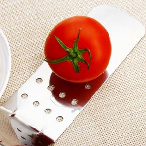 Hot Sale Stainless Steel Hamburger Spatula Metal Meat Slotted Turner With Wooden Handle for <b>BBQ</b> Steak - Product Image 4