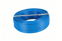 Cable de Cobre Sólido BV de 1.5-2.5mm2, Color Azul Vibrante, Aislamiento de PVC, Un Solo Núcleo, para Circuitos de Iluminación en Edificios, con Certificación CE y RoHS
