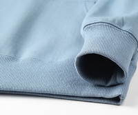 Oversize Drop Shoulder 430Gsm Venta caliente de manga larga de lana de tela de algodón poliéster logotipo personalizado pulóver sudaderas con capucha de los hombres