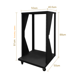 Soporte estable y antideslizante MX-4B de 19 pulgadas para montaje en rack de servidor/mesa mezcladora de estudio de marco abierto - Product Image 2