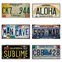 Placas de Matrícula Vintage Personalizadas, Letrero Metálico con Impresión UV, Decoración de Pared con Más de 50,000 Diseños para Cuarto de Hombre, Garaje, Hogar