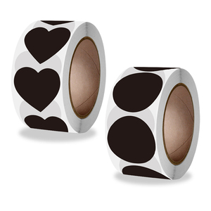 Biểu Tượng Tùy Chỉnh Số Lượng Lớn Gói Màu Đen Cuộn Nhãn Đồng Bằng Dính Dán Không Thấm Nước Tự Dính Nhãn Cho Bao Bì Sản Phẩm Vận Chuyển - Product Image 2