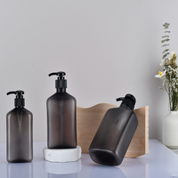 Bouteilles en plastique PET transparentes ou givrées de 250 ml avec pompe, vides, pour shampoing et autres produits – Vente en gros
