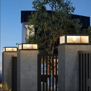 שער עמיד למים חיצונית 85-265v אור אורות עמודי עמוד אורות e27 כביש כביש שחור 5 וואט - Product Image 6