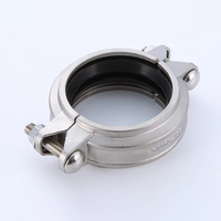 Collier de serrage en U pour tuyau d'échappement en acier inoxydable, raccord à trois voies pour support à rainure