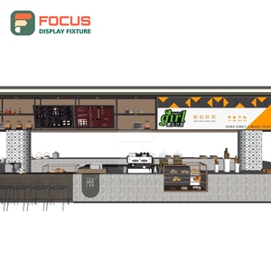 Modular Coffee Merchandise Display Rack Matte Black Finish Front Register Area Roastery Product Display Rack - Product Image 2